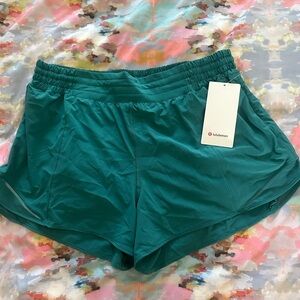 Lululemon Women's Green Shorts brand new with tags 16 hr high rise 4 inseam
